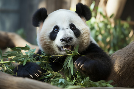 丛林里的熊猫图片
