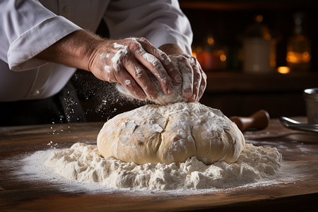 面包制作过程背景图片