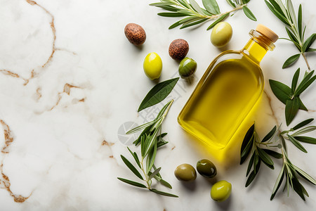 橄榄油与美食图片