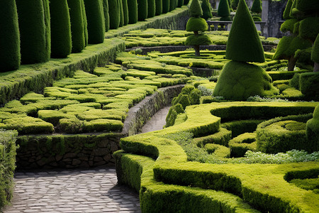 绿植迷宫迷宫花园高清图片
