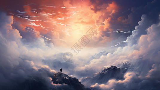 云海世界背景图片