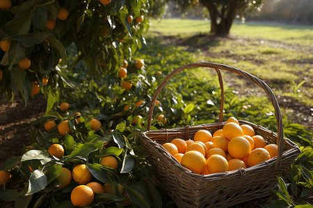 新鲜的水果橘子图片