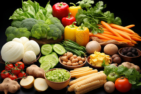 健康的营养蔬菜图片