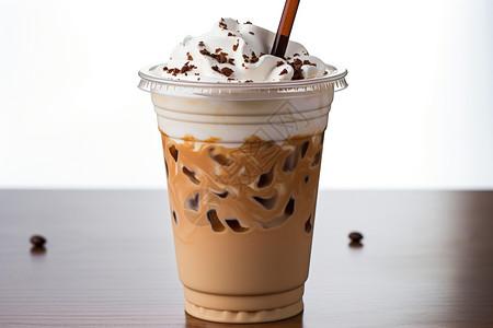 咖啡和巧克力冰沙高清图片