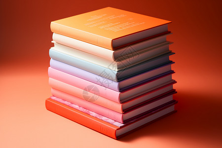 书本堆积堆叠的教育书籍背景