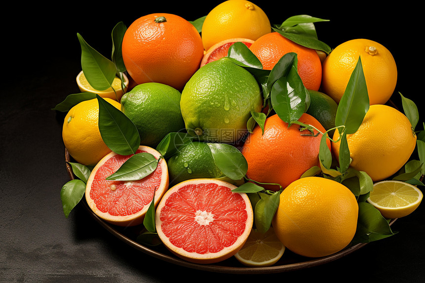 新鲜健康的柑橘图片