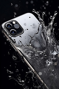 水波纹手机壳设计背景图片