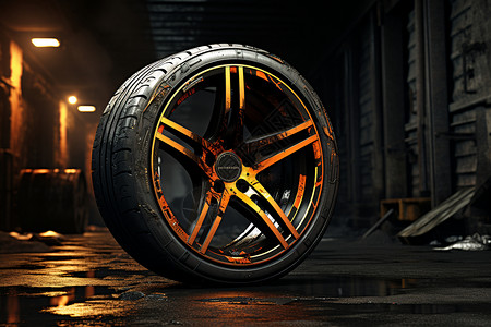 工业生产的汽车轮胎图片