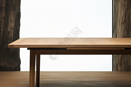 天然木材的木质餐桌图片
