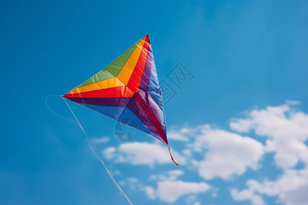 天空中放飞的风筝图片