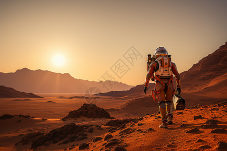 沙漠探险穿越火星的旅程设计图片