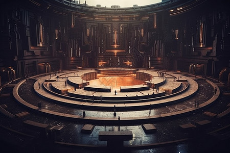 弗拉维安圆形剧场神秘的科幻舞台设计图片
