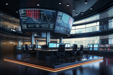 股票交易大厅中的股票图背景图片
