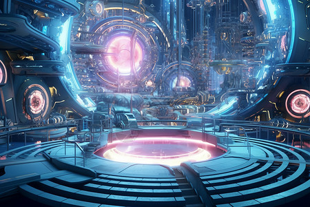 科技未来梦幻乐园背景图片
