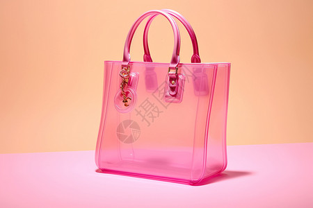 粉色时尚手提包背景图片