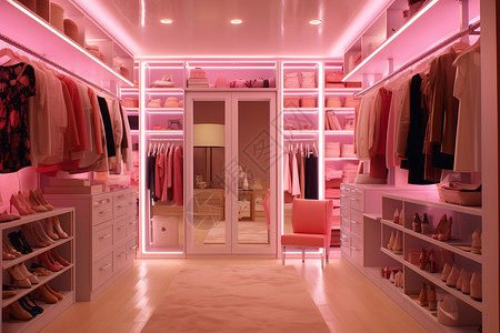粉色鞋芭比风格的室内家居设计图片