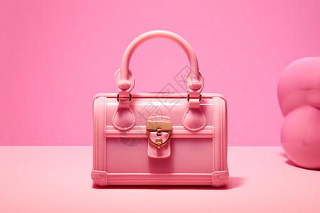时尚款式的粉色手提包图片