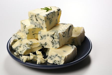 新鲜制作的青叶奶酪图片