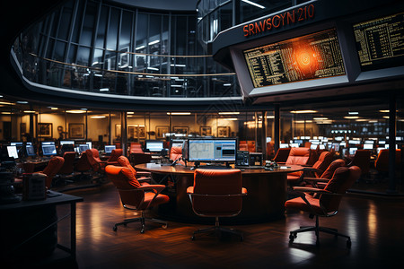 现代证券交易大厅图片