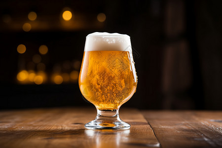 啤酒饮品桌子气泡高清图片