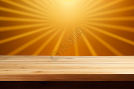 阳光下的木质背景图片