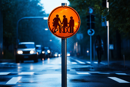 红绿灯指示牌道路上的指示牌背景