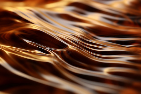 黄金酱焗鲜鱿巧克力充满甜蜜的涡流背景
