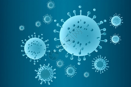 抽象病毒分子概念图背景图片