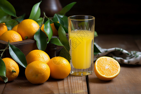 营养美味的柑橘汁图片