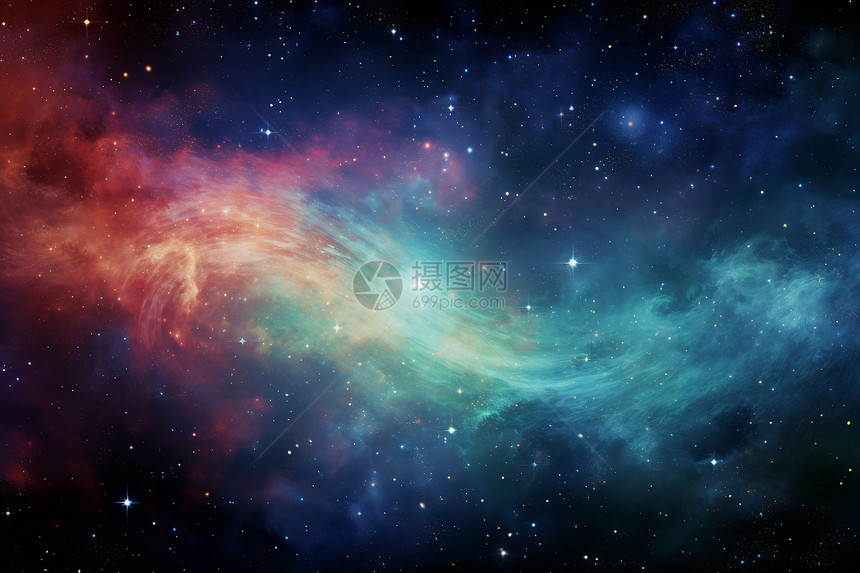 未来抽象银河系背景图片