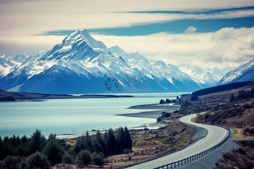 美丽的山川河流景观图片