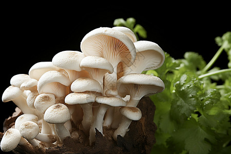 土壤上的蘑菇图片
