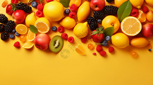 新鲜多汁的美味水果图片