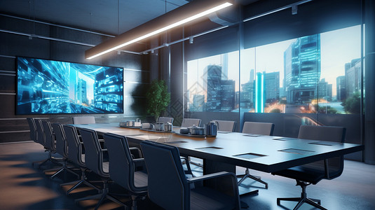 超大张的素材超大屏幕商务会议室设计图片