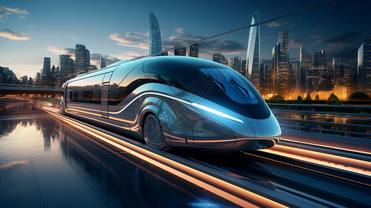 城际轻轨未来派城际交通的高速列车设计图片
