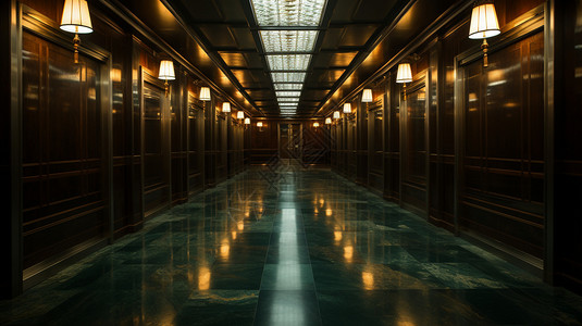 酒店大理石走廊图片