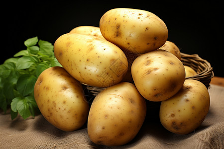 丰收的美味：土豆山陈列图片
