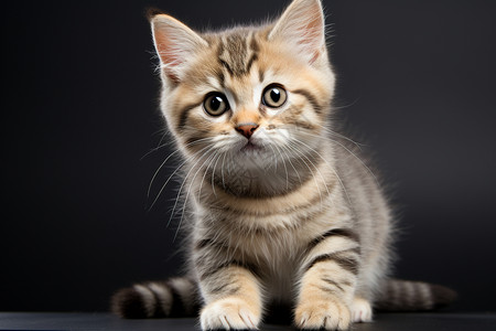 可爱毛茸茸的小猫图片