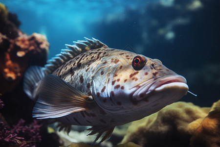 水下热带礁中的鱼图片