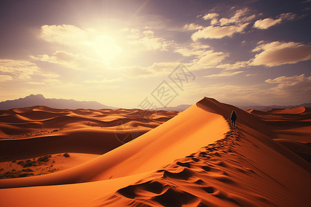 美丽的大沙漠背景图片