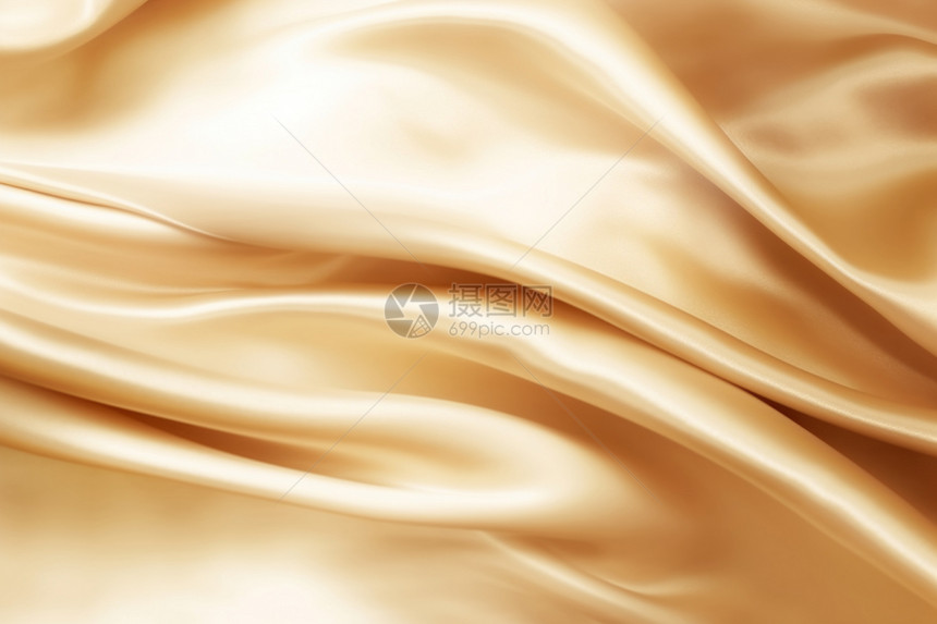 金色丝绸的面料图片