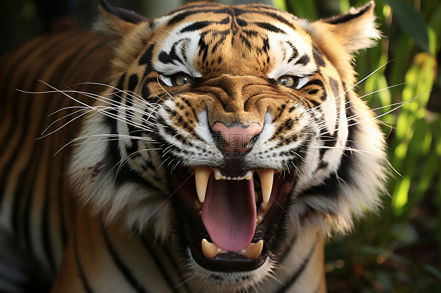 猛兽园中的孟加拉虎图片