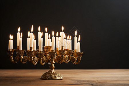 光芒四溢的蜡烛背景图片