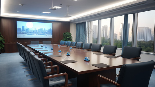 多功能的办公会议室背景图片
