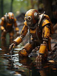 机器人水中工作图片