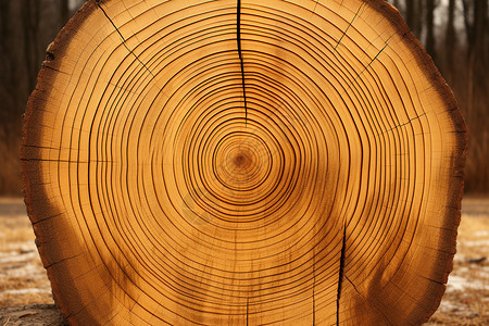 同心圆木材的圆环背景