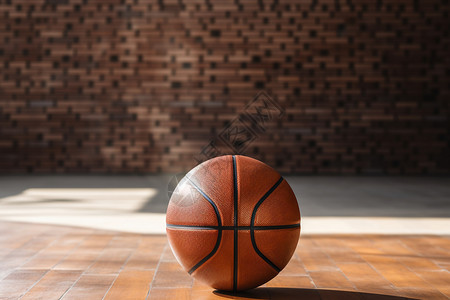 篮球静静伫立图片