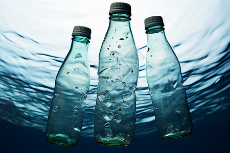 回收塑料瓶可回收的塑料瓶背景
