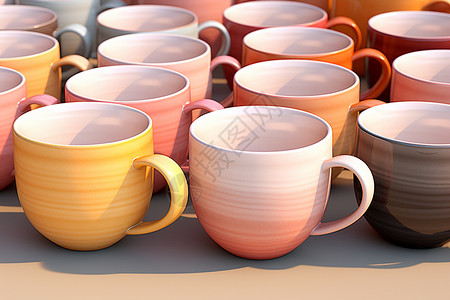 陶瓷水杯粗大的茶杯背景