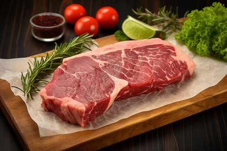 牛排的瘦肉背景图片